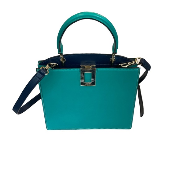 Roger Vivier So Mini Green & Blue Bag NWT - Picture 2 of 6